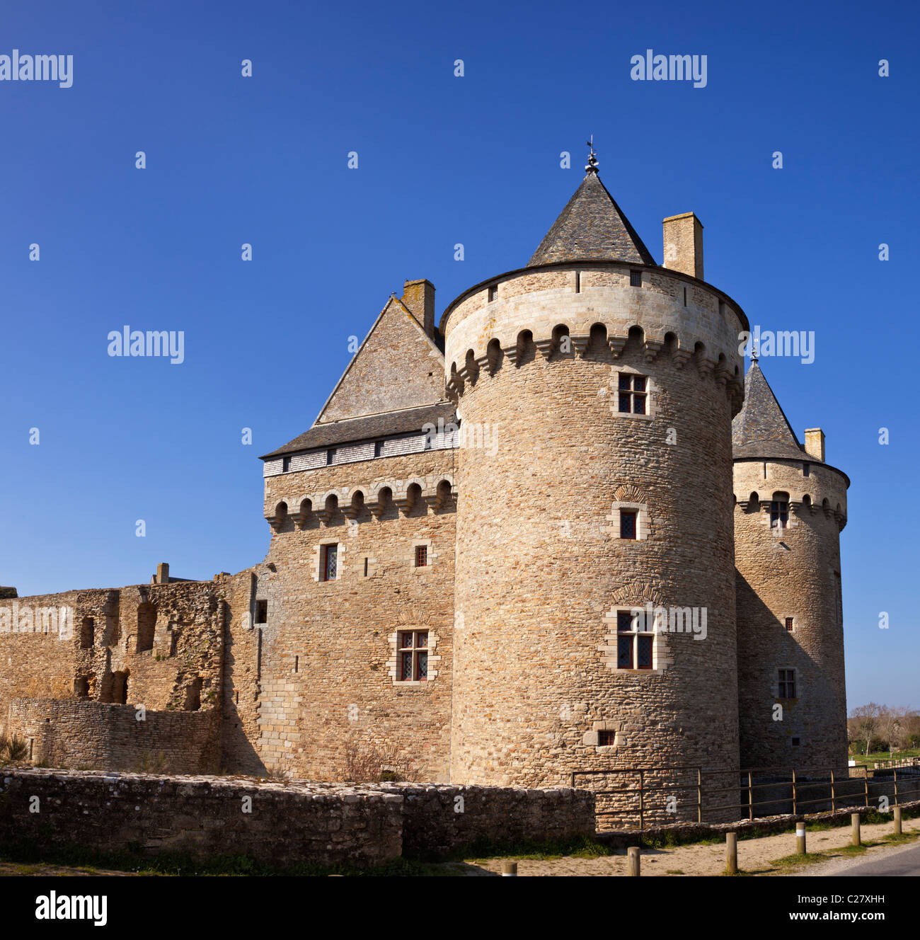 Château de Suscinio, presqu'île de Rhuys, Morbihan, Bretagne, France, Europe Banque D'Images