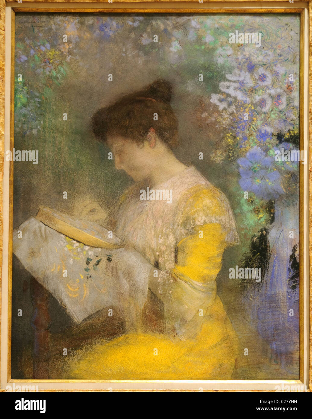 Madame Arthur Fontaine, (Marie Escudier), 1901, d'Odilon Redon, Banque D'Images