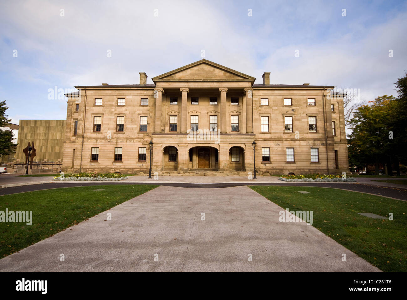 Province House, site de la fondation de la confédération en 1867, Charlottetown, Prince Edward Island, Canada Banque D'Images