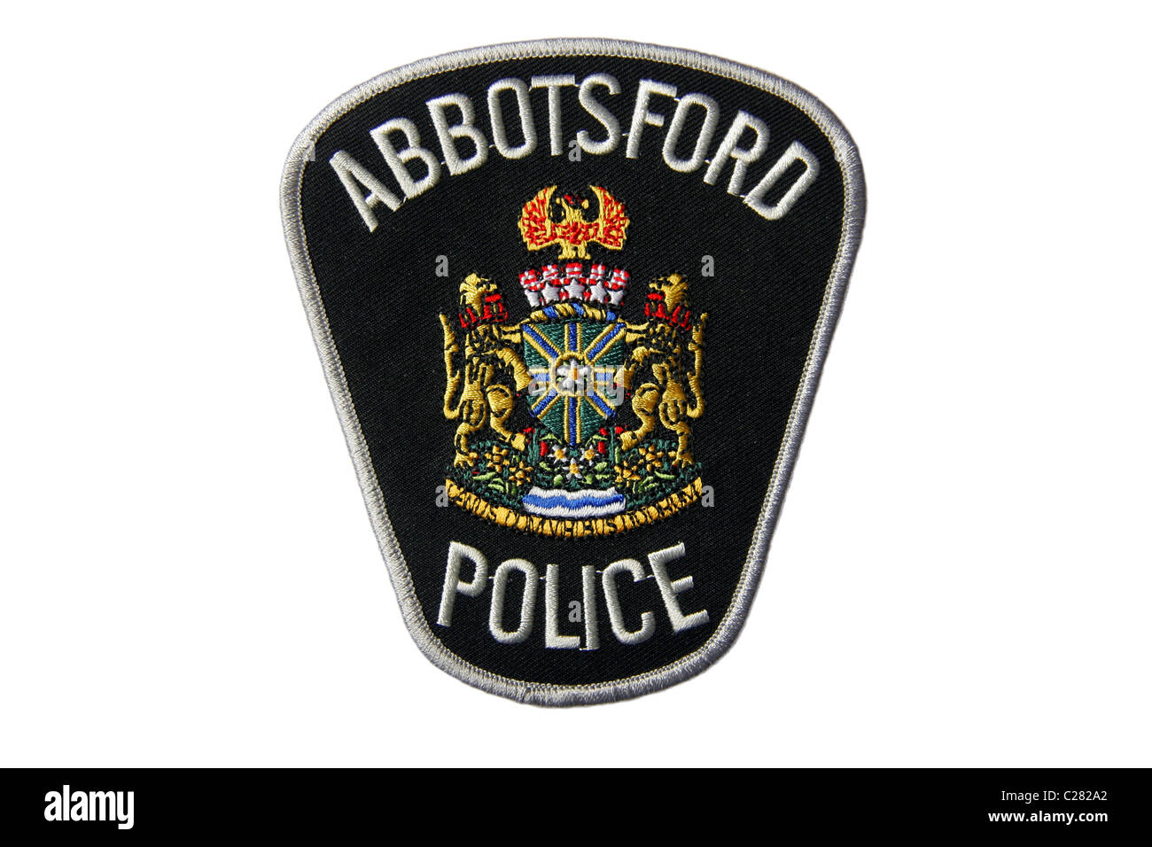 Patch de police d'Abbotsford, Canada Banque D'Images