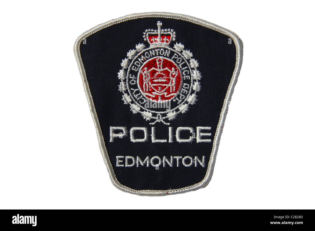 Patch de police d'Edmonton, Alberta, Canada Banque D'Images