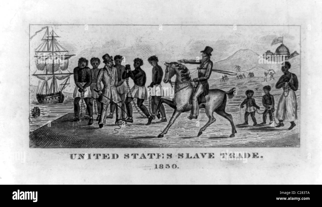 United States des esclaves, 1830 Banque D'Images