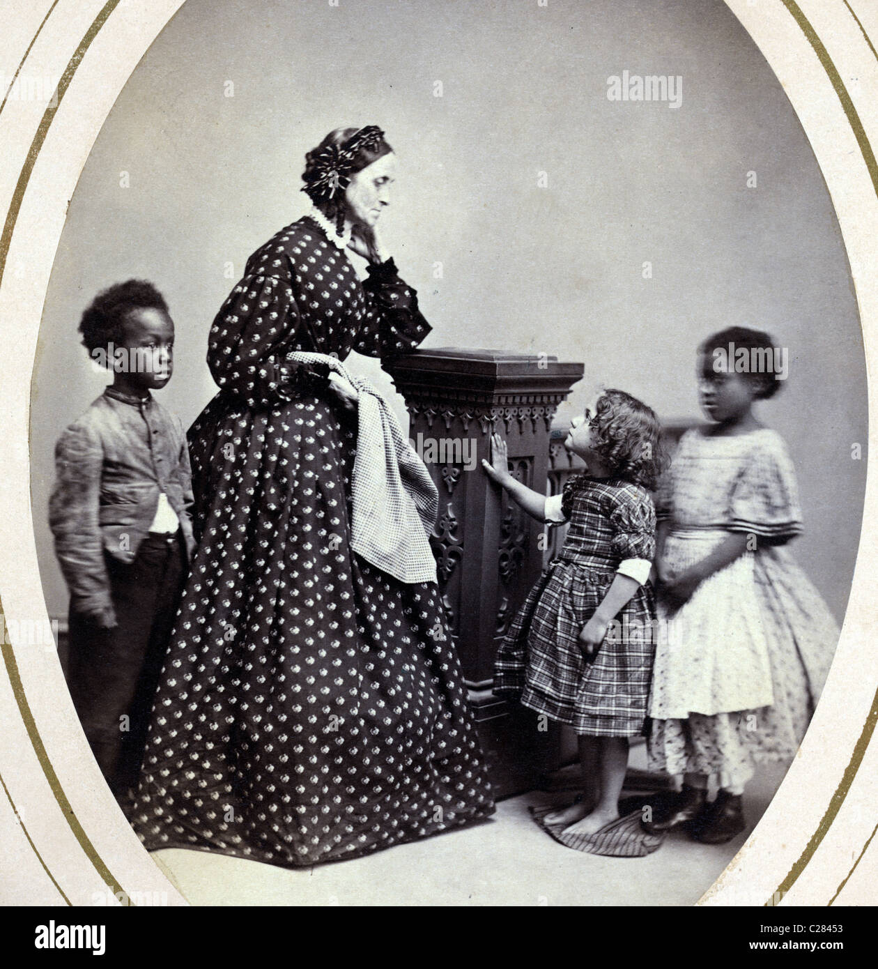 Fannie Virginia Casseopia Lawrence, un esclave racheté, l'enfant de 5 ans qu'elle était apparue lorsqu'elle se trouve dans l'esclavage. Nord Banque D'Images
