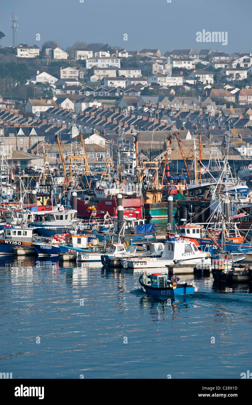 Le port de Newlyn, Penzance, Cornwall, United Kingdom Banque D'Images