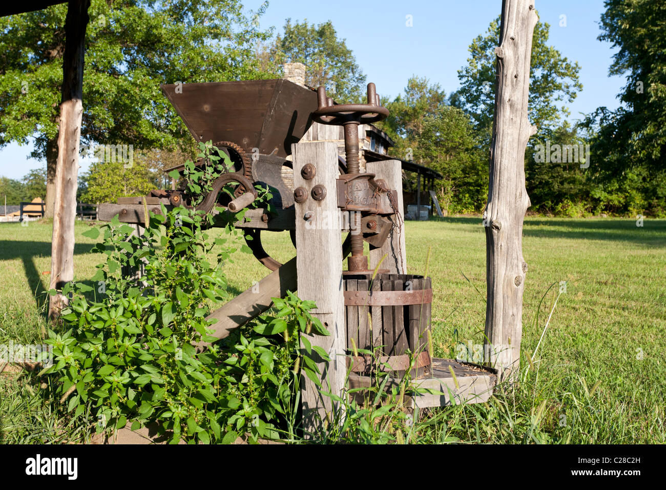 Presse fruits au bord d'un champ. Banque D'Images