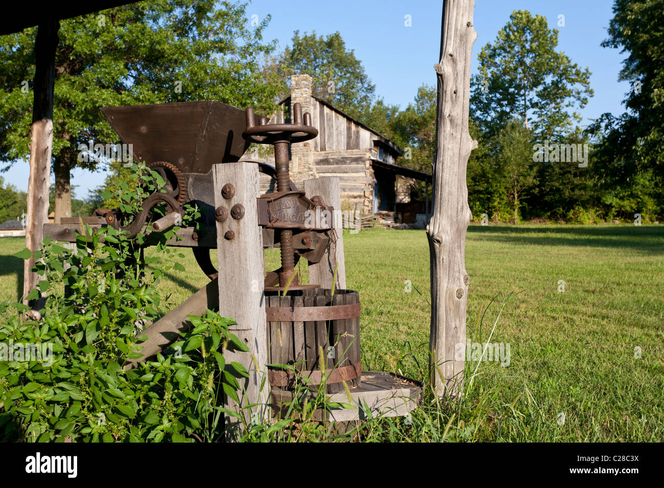 Presse fruits au bord d'un champ. Banque D'Images