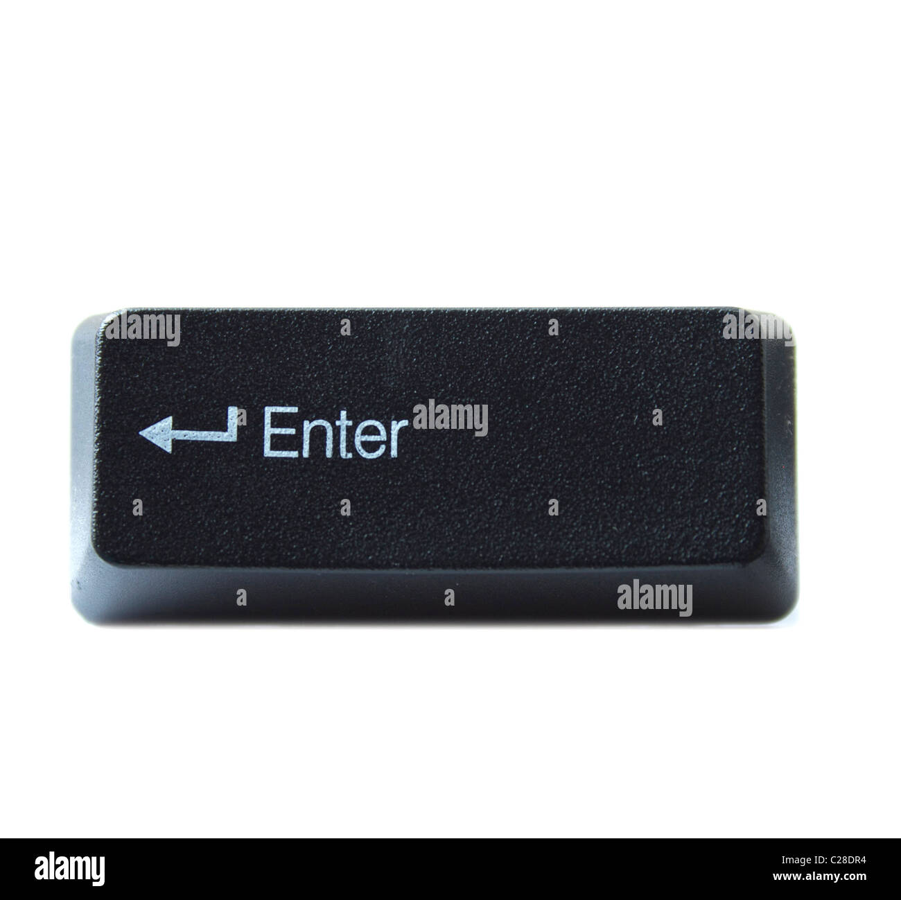 La touche Entrée à partir d'un clavier d'ordinateur noir Banque D'Images