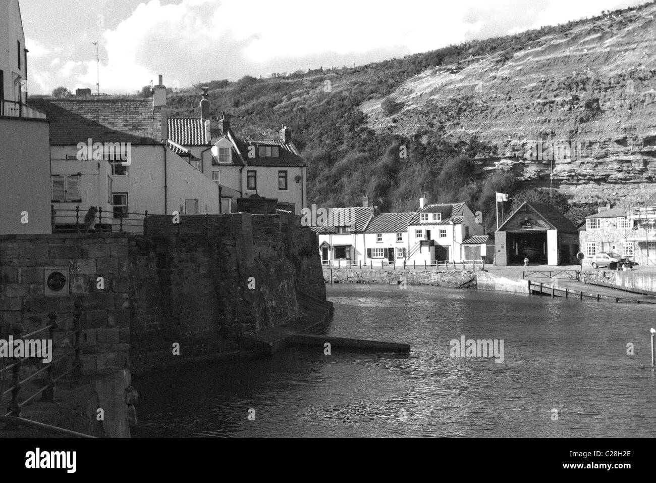 Staithes Nr Whitby Harbour Banque D'Images