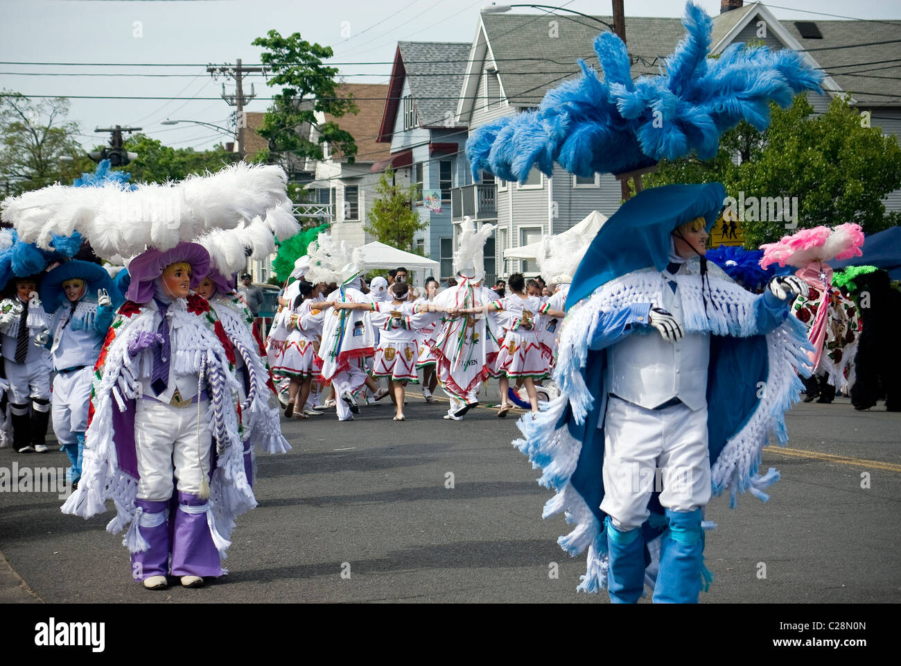 Festival de rue mexicain célébrations dans New Haven, Connecticut, USA Banque D'Images
