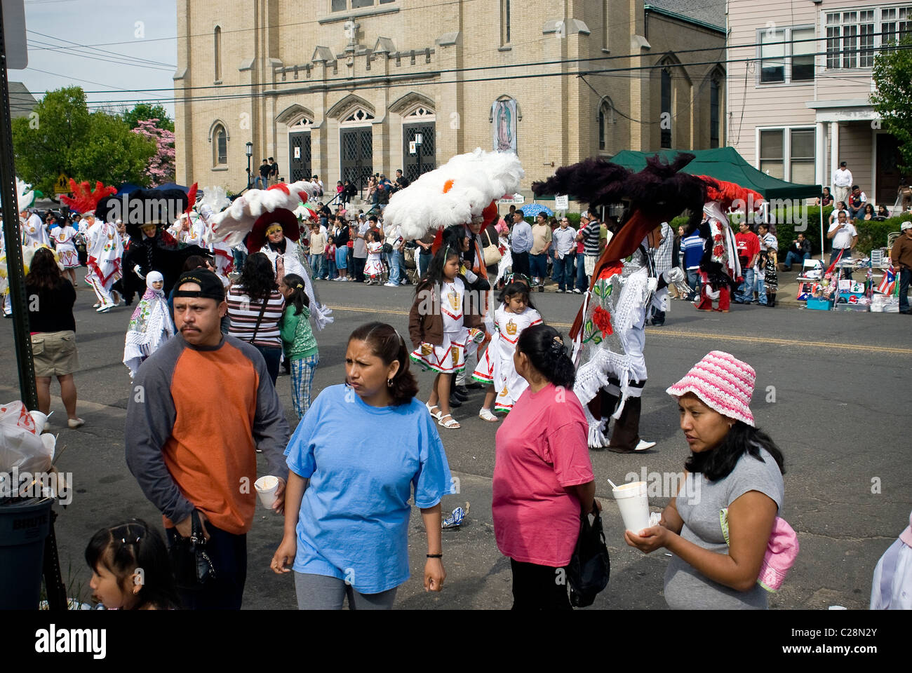 Festival de rue mexicain célébrations dans New Haven, Connecticut, USA Banque D'Images