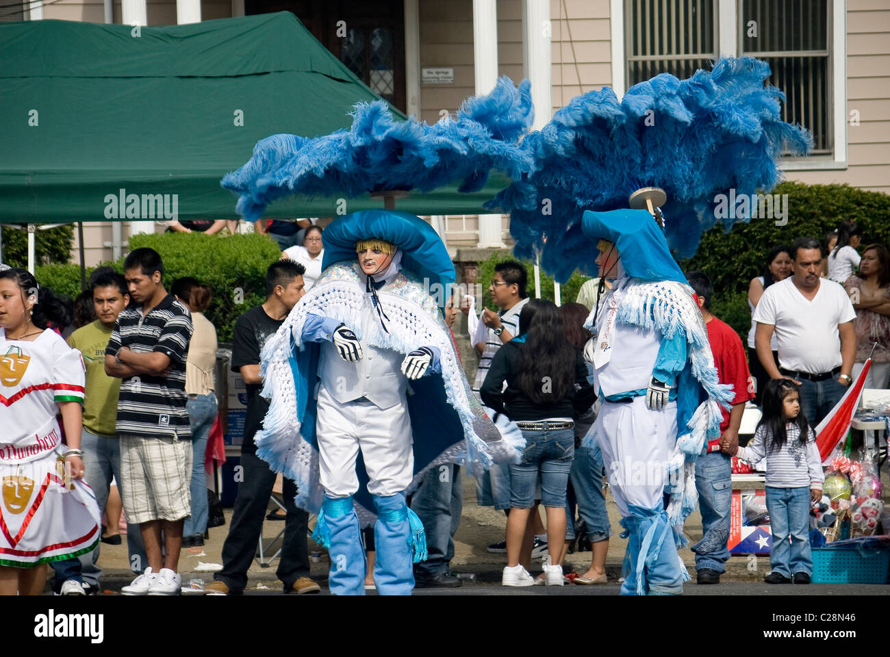 Festival de rue mexicain célébrations dans New Haven, Connecticut, USA Banque D'Images