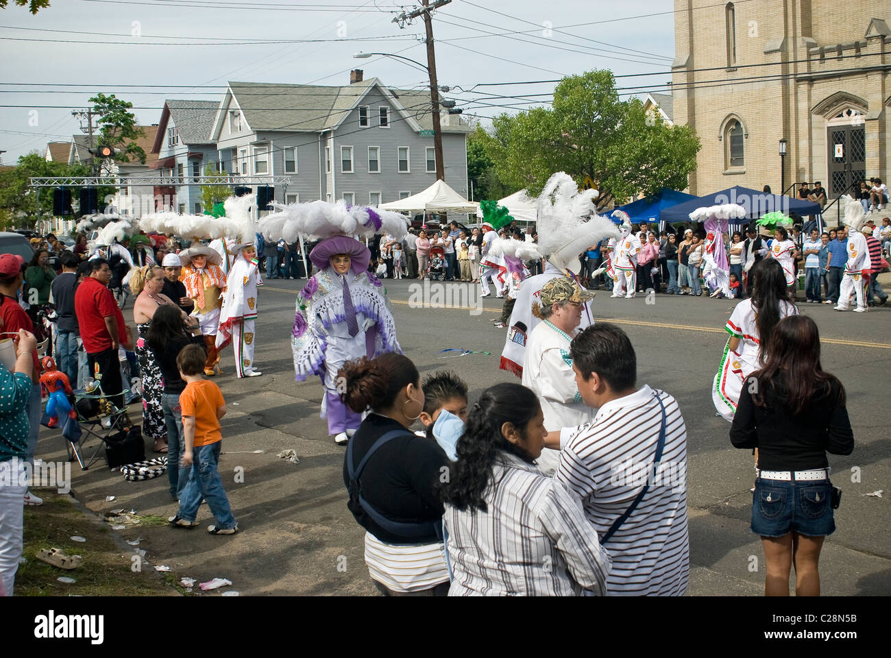Festival de rue mexicain célébrations dans New Haven, Connecticut, USA Banque D'Images