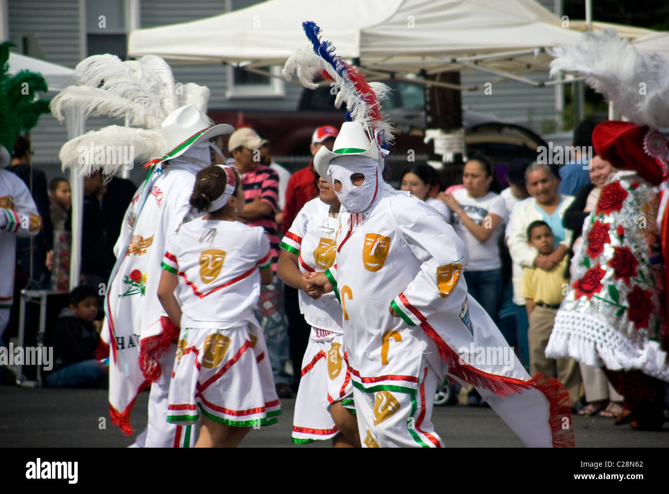 Festival de rue mexicain célébrations dans New Haven, Connecticut, USA Banque D'Images