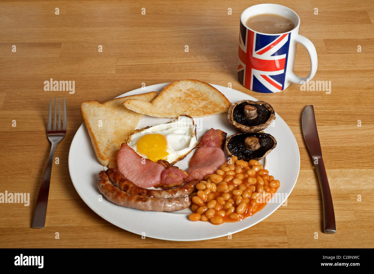 Le petit déjeuner anglais complet Banque D'Images