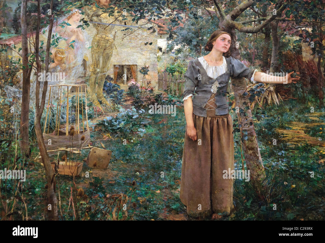 Détail : Jeanne d'Arc, 1879, par Jules Bastien-Lepage Banque D'Images