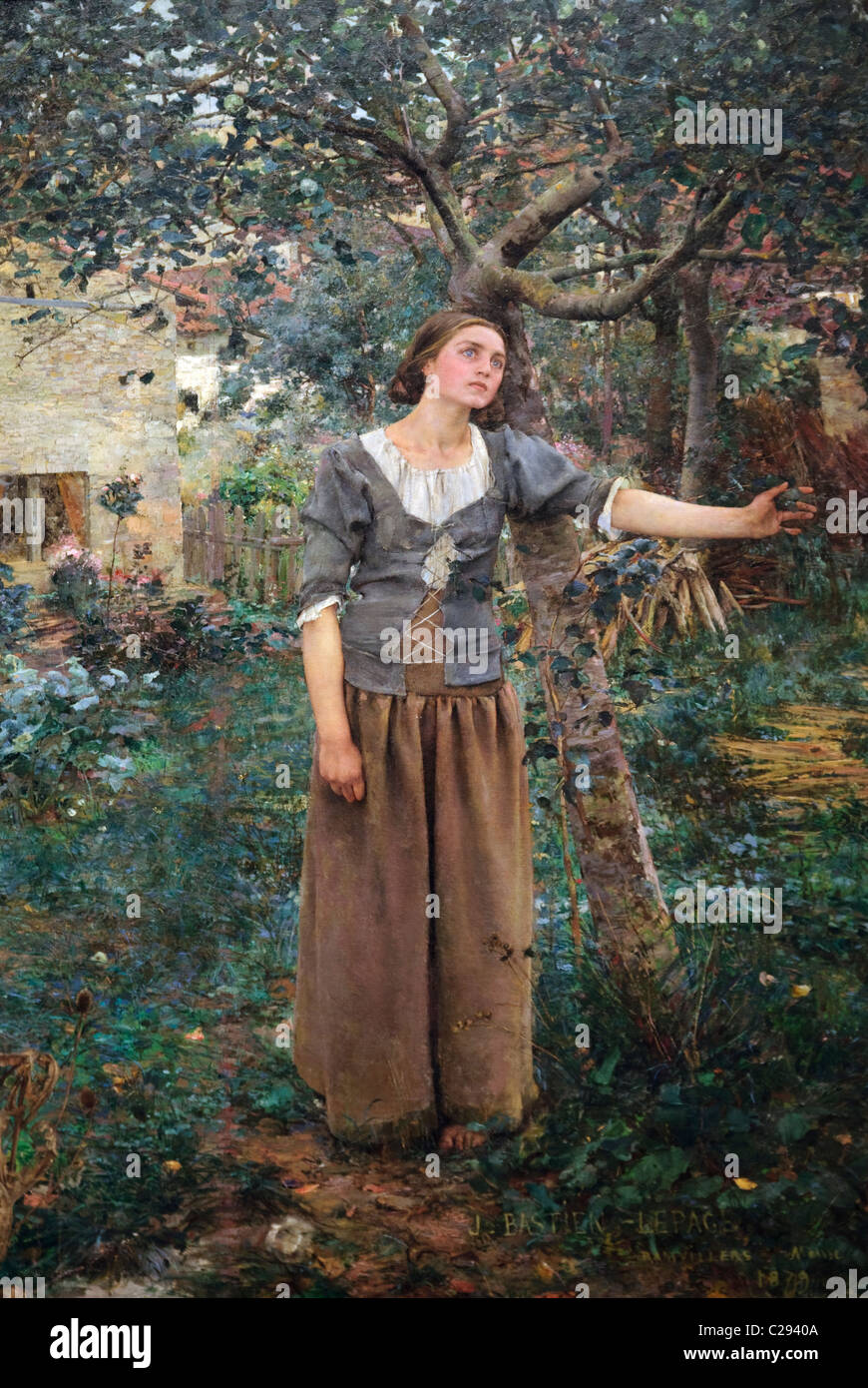 Détail : Jeanne d'Arc, 1879, par Jules Bastien-Lepage Banque D'Images