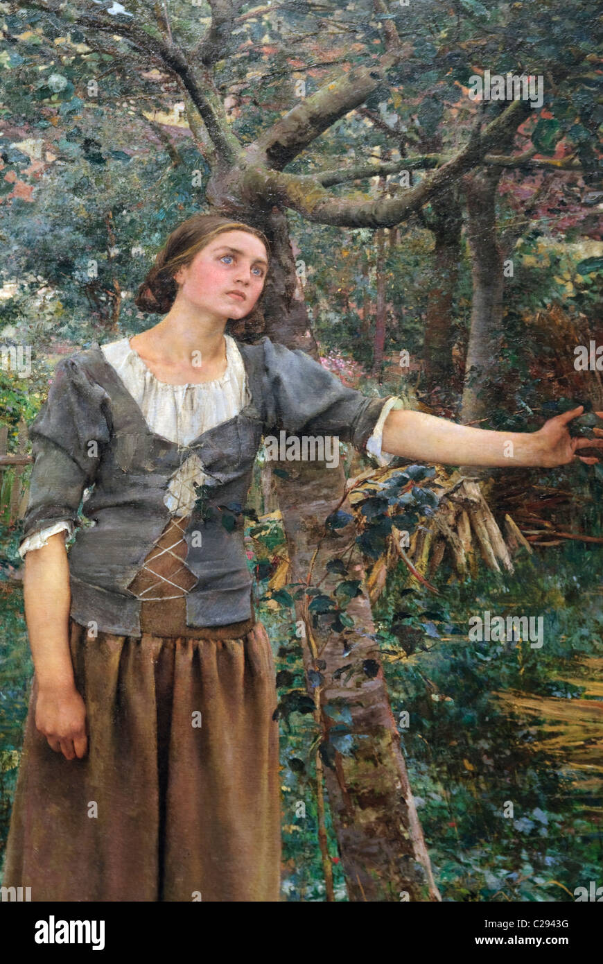 Détail : Jeanne d'Arc, 1879, par Jules Bastien-Lepage Banque D'Images