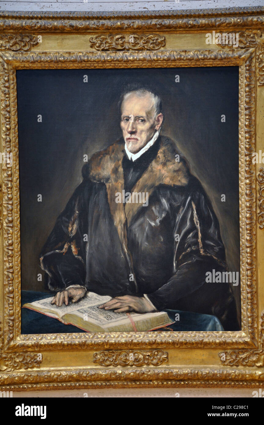 Portrait du Dr Francisco de Pise par El Greco (Domenikos Theotokopoulos), 1610-14 Banque D'Images