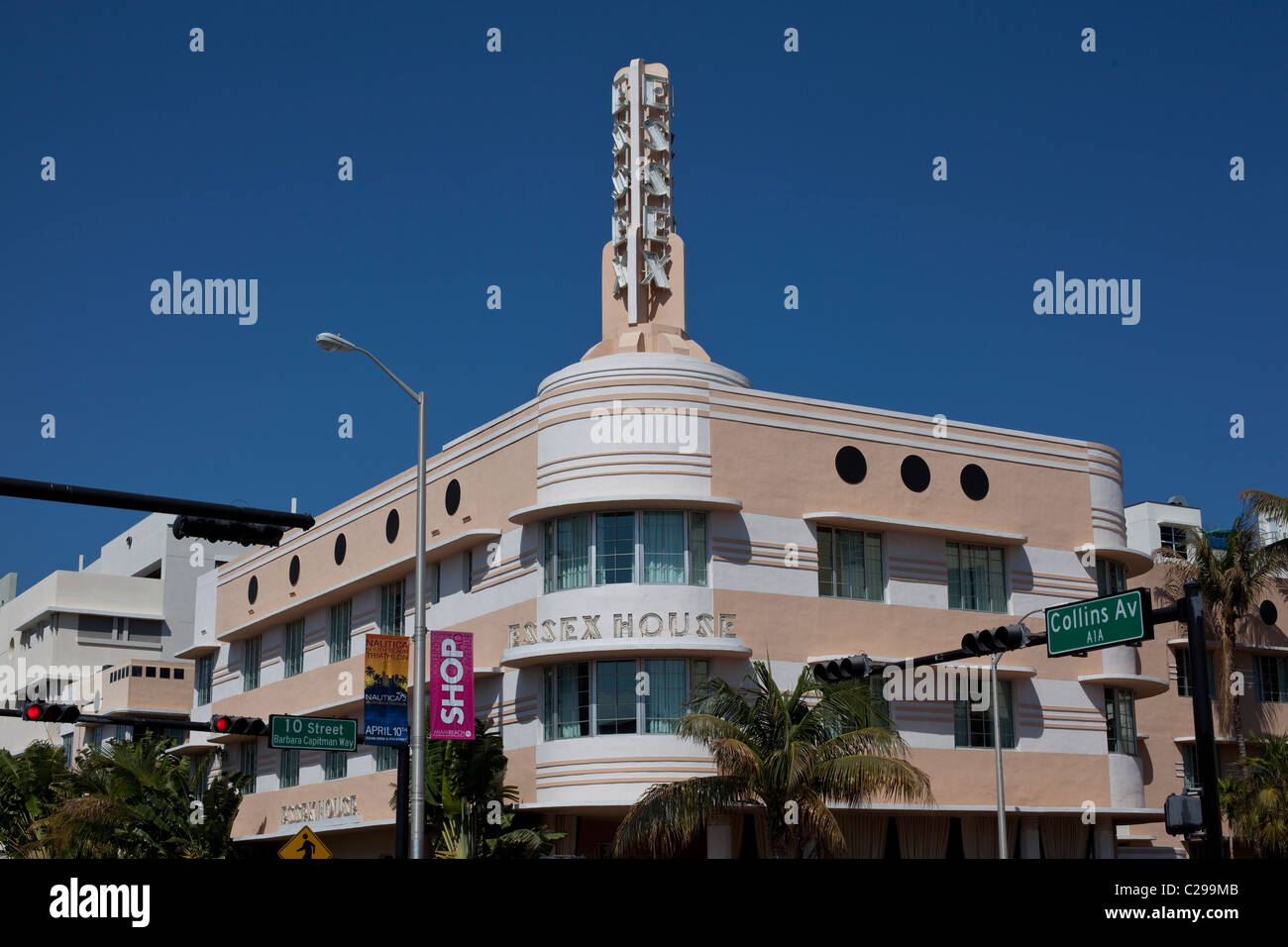 Essex House Collins Avenue Miami Beach, FL. Banque D'Images