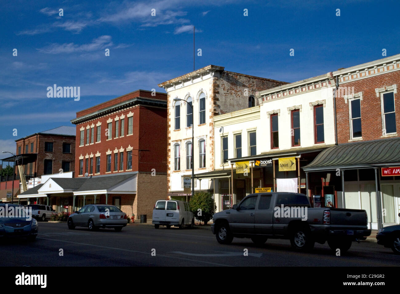 Le centre-ville de Selma, Alabama, USA. Banque D'Images