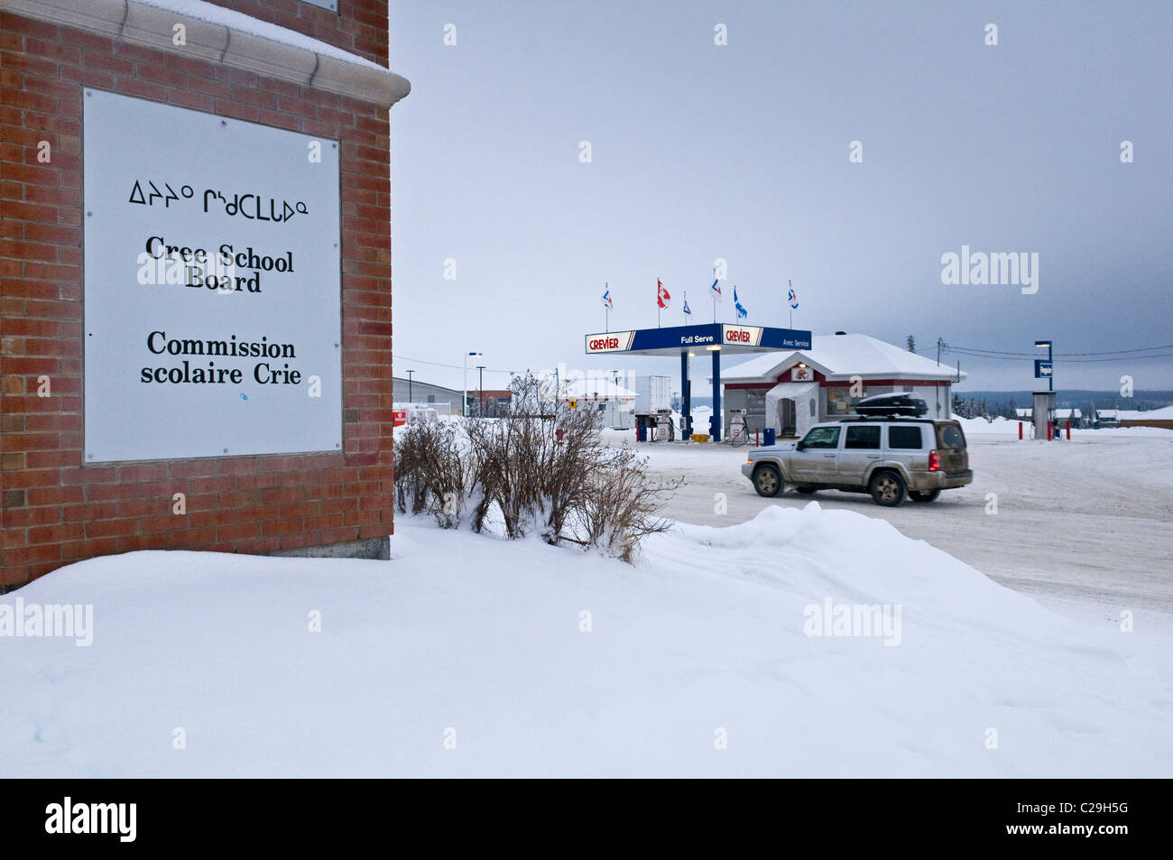 Communauté autochtone crie de Mistissini, dans le Nord du Québec, Canada Banque D'Images
