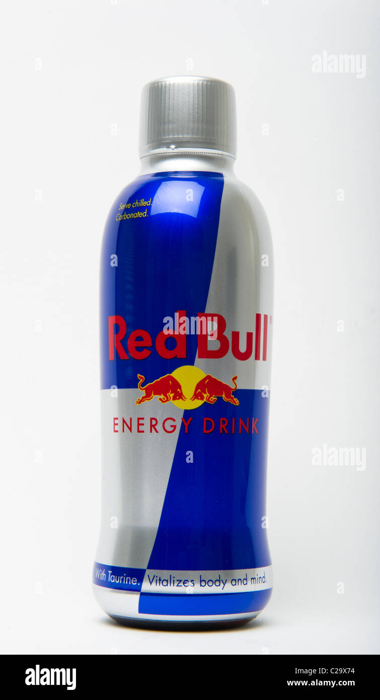 Red Bull energy drink bottle Banque D'Images