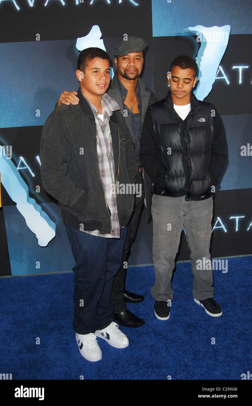 Cuba Gooding Jr. et fils Los Angeles Premiere de 'Avatar' tenue à l'Grauman's Chinese Theatre de Los Angeles, Californie - Banque D'Images