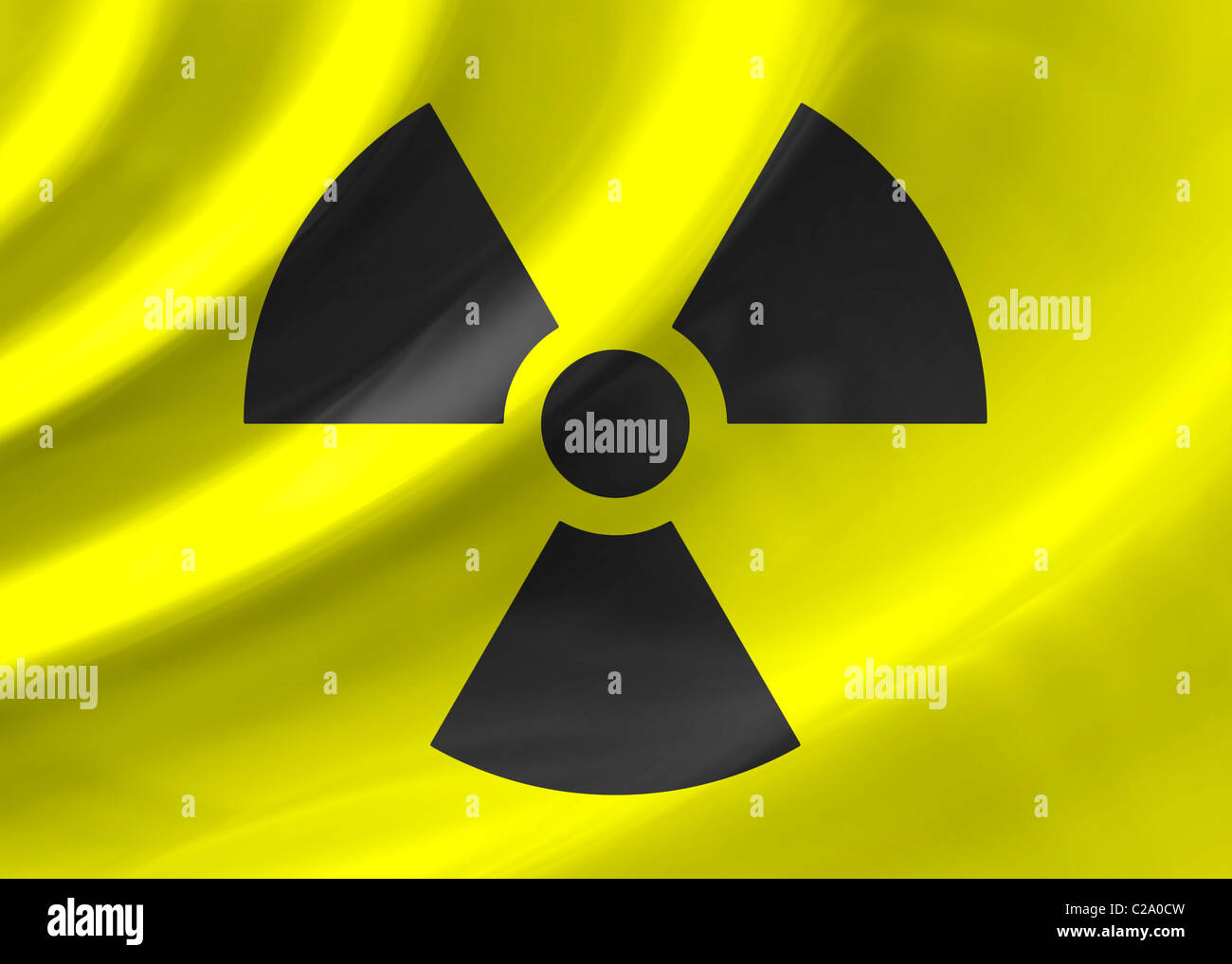 Symbole du drapeau logo signe radioactif Photo Stock - Alamy