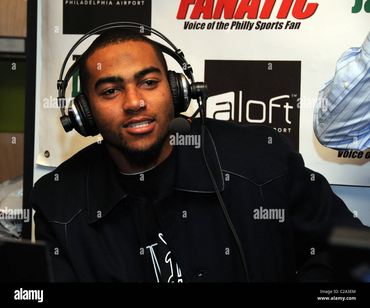 DeSean Jackson héberge son propre ESPN Radio show au profit de la Police Athletic League (PAL) de Philadelphie Philadelphie, USA - Banque D'Images