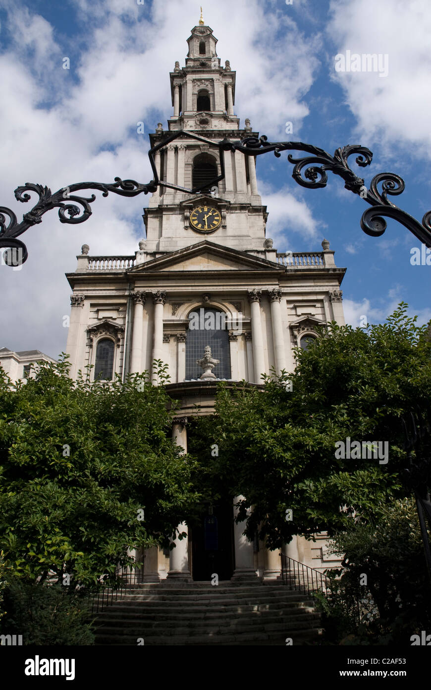 L'église St Mary le Strand, London England UK Banque D'Images