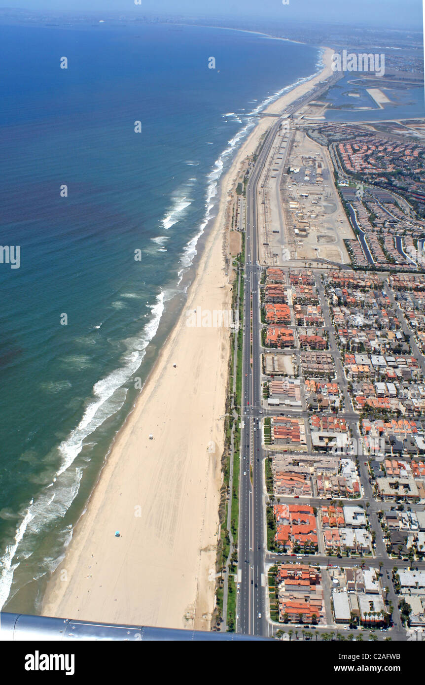 Vue aérienne Long Beach Californie Banque D'Images