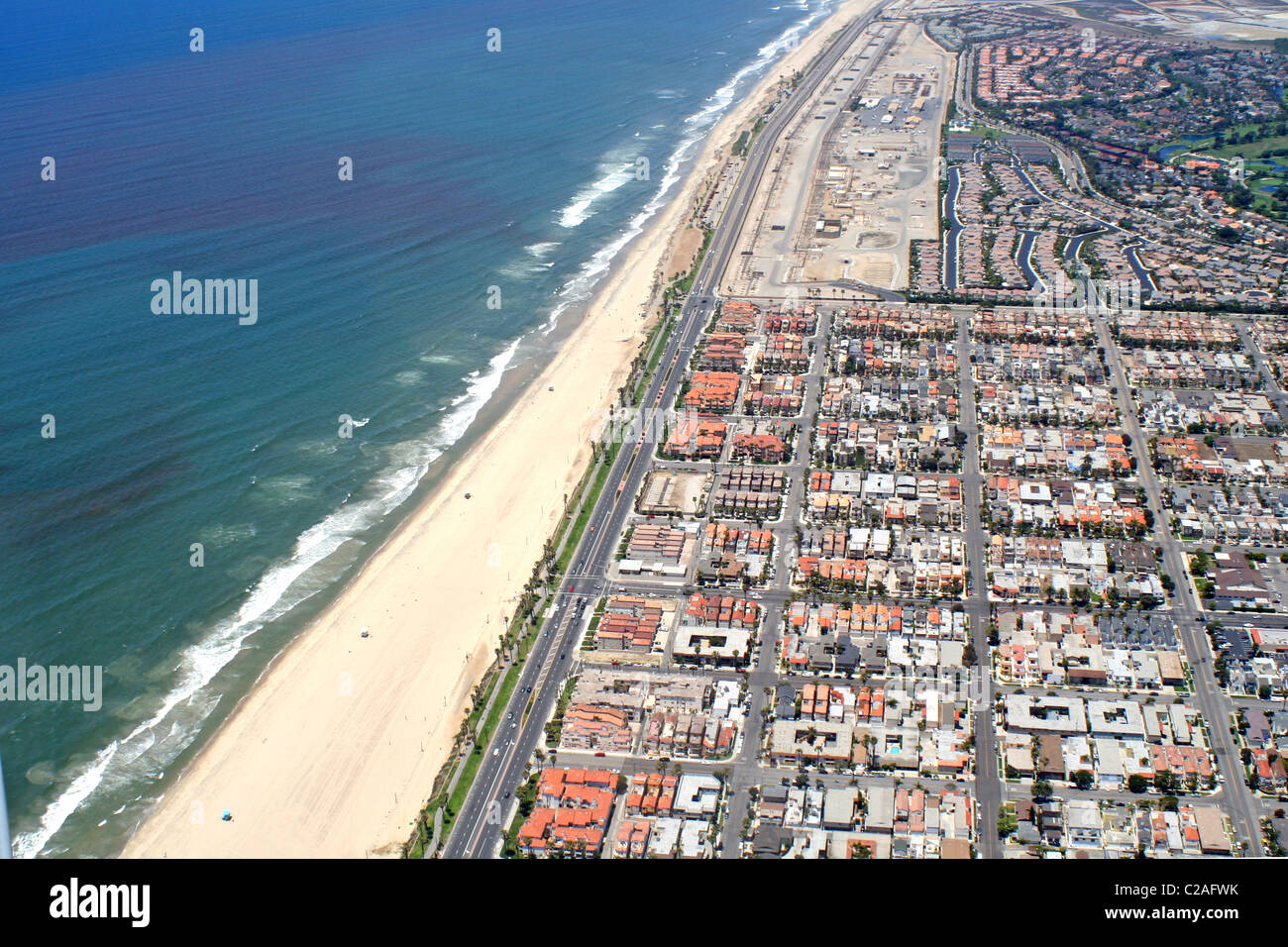 Vue aérienne Long Beach Californie Banque D'Images