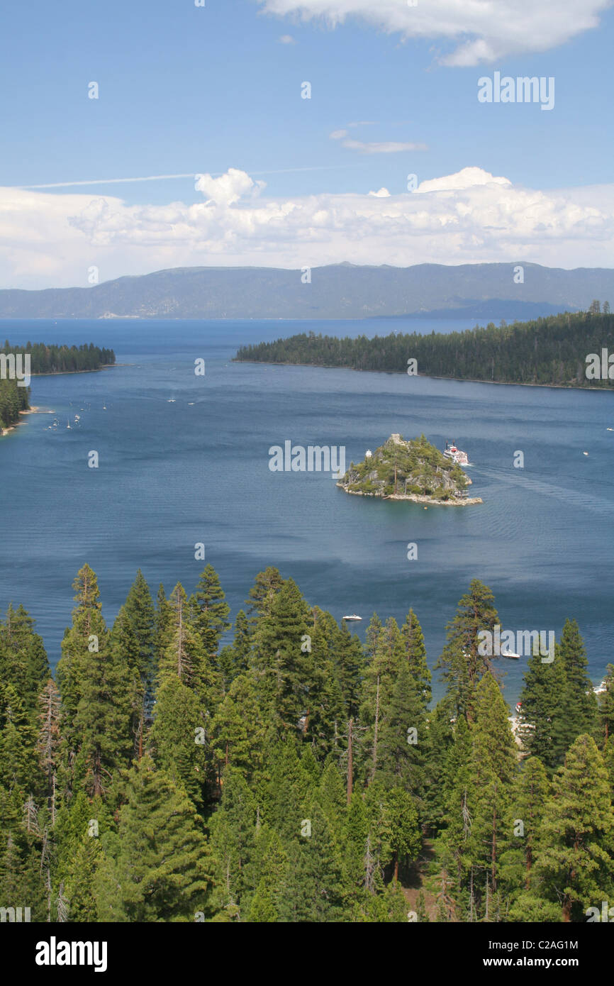Emerald Bay Lake Tahoe en Californie Banque D'Images