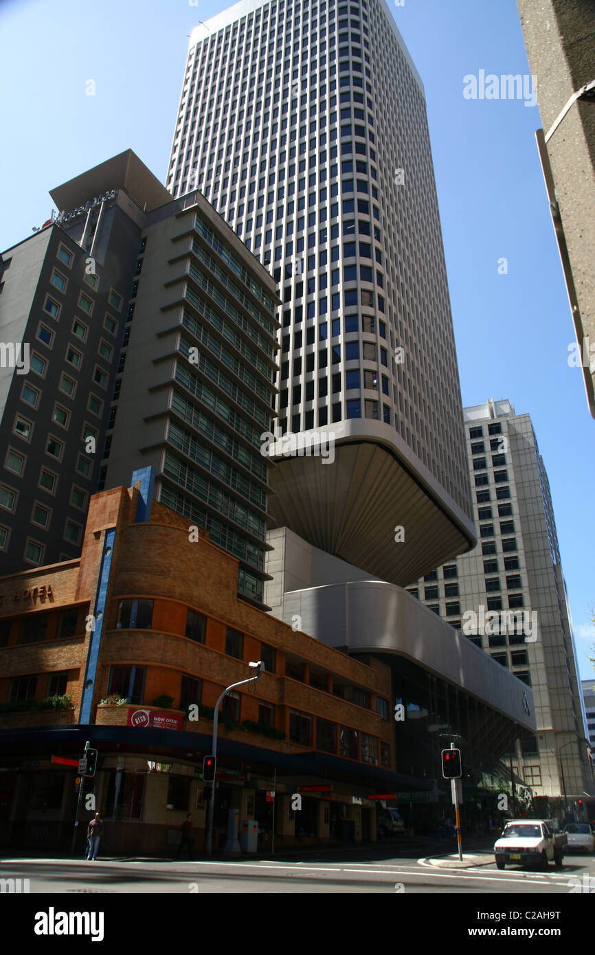 Le centre-ville de Sydney skyscraper street Banque D'Images