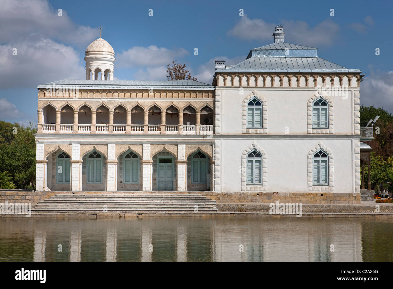 L'Ouzbékistan, Boukhara, Sitora Mohi-i Khosa, résidence d'été de l'émir de Boukhara dernière Banque D'Images