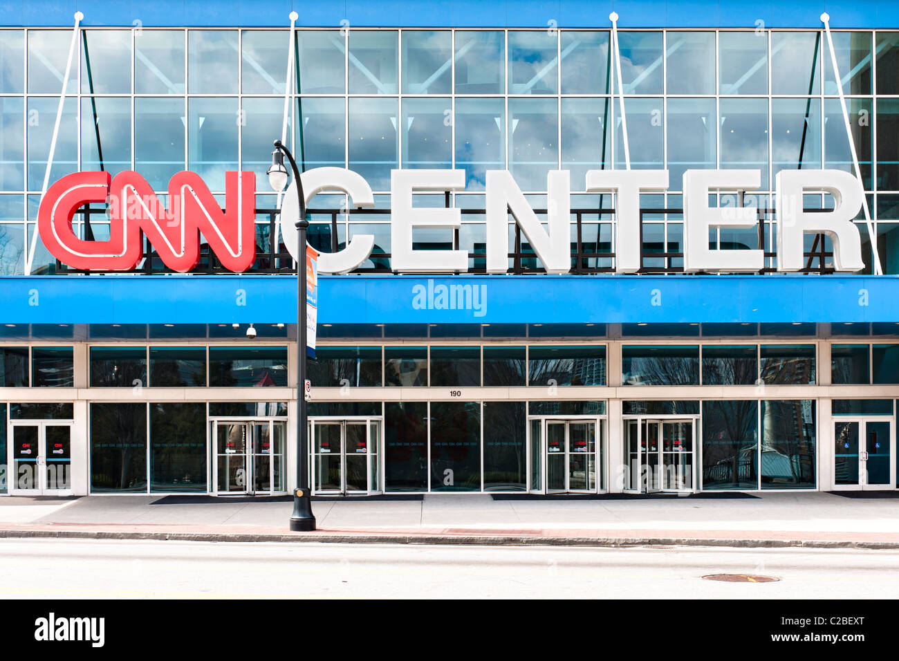 Le CNN Center, Atlanta Banque D'Images