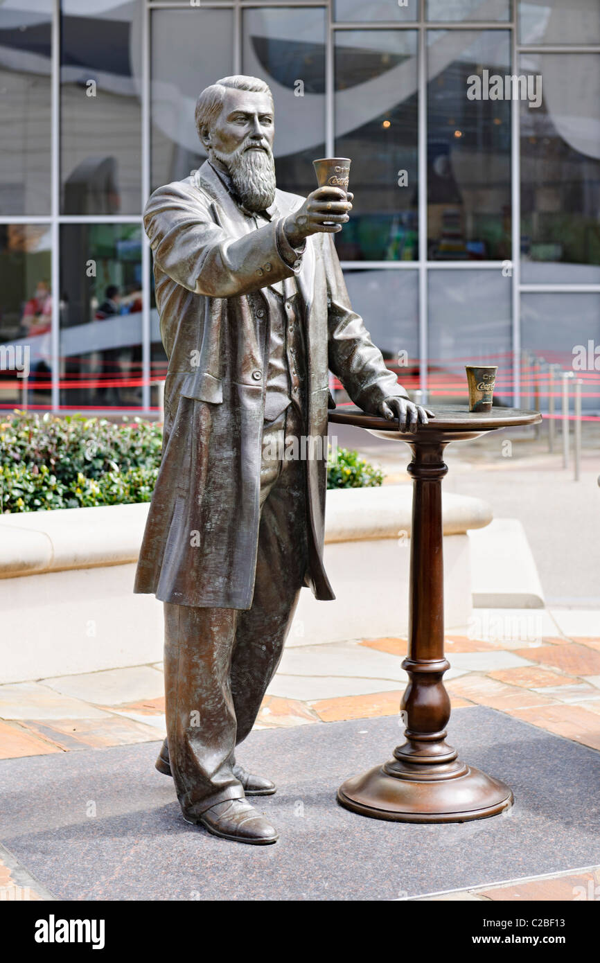 Statue de John Pemberton, World of Coca Cola, Atlanta Banque D'Images