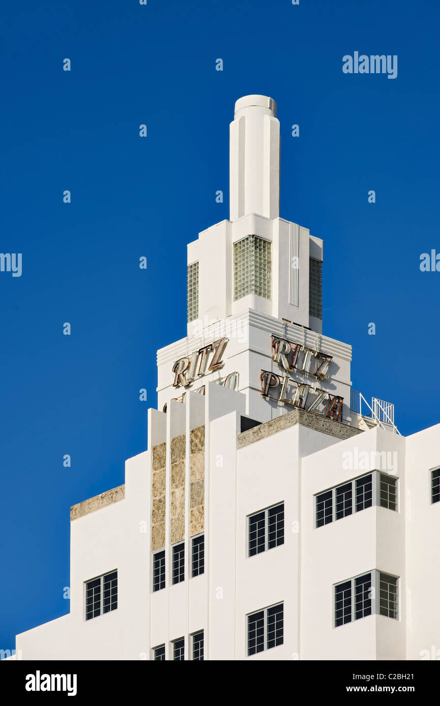 Ritz Plaza Hotel, South Beach, Miami Banque D'Images