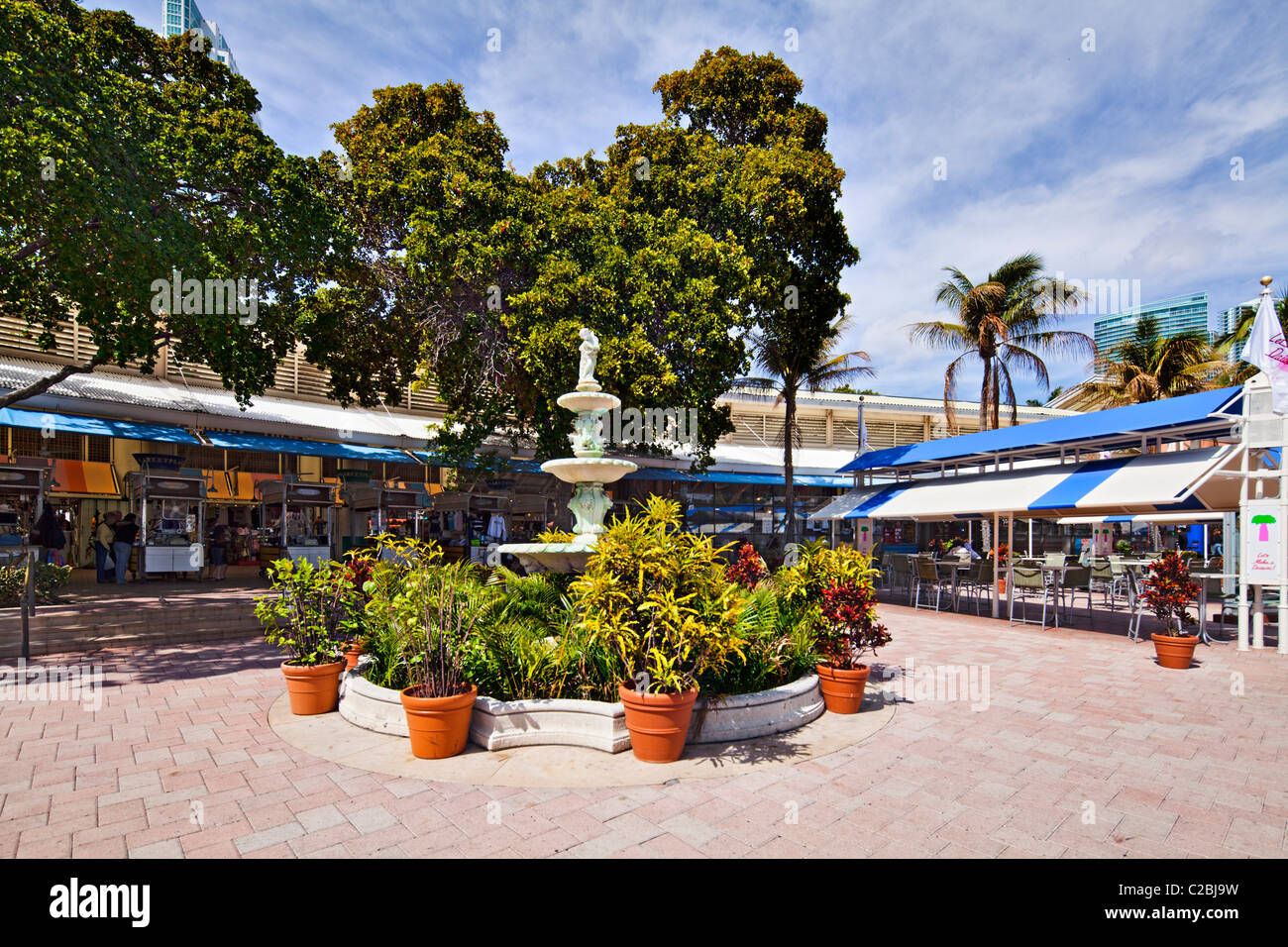 Bayside Marketplace Centre-ville de Miami Banque D'Images