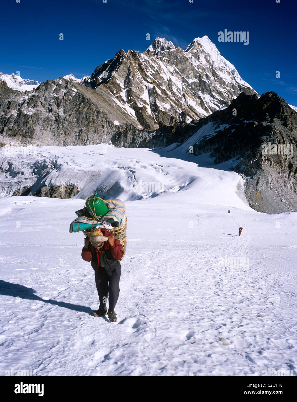 Le Népal Himalaya Glacier Mera Banque D'Images