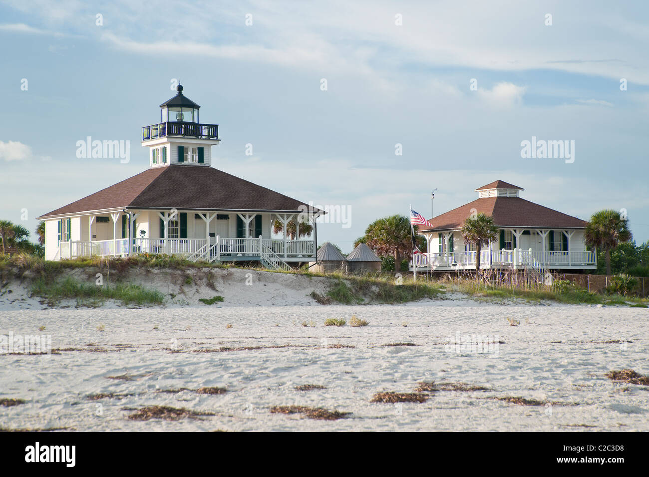 Boca Grande Lighthouse Museum et centre d'accueil, Gasparilla Island FL Banque D'Images