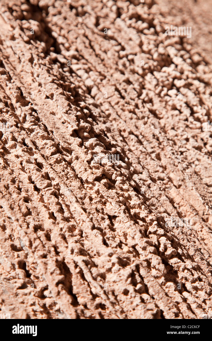 Salt rock dans la vallée de la Lune, San Pedro de Atacama, Chili, Amérique du Sud. Banque D'Images