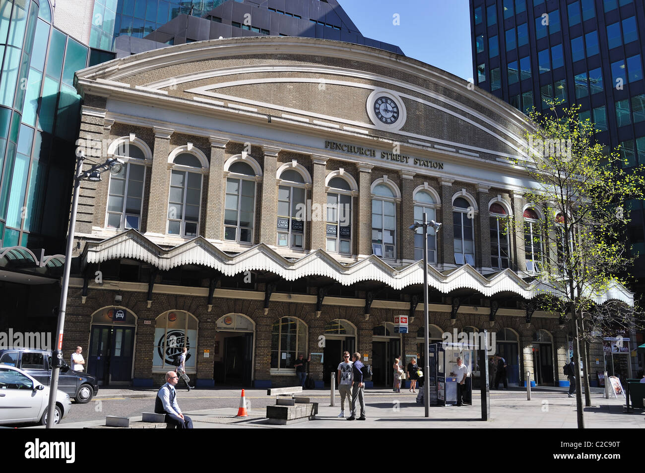 La gare de Fenchurch Street Londres Banque D'Images