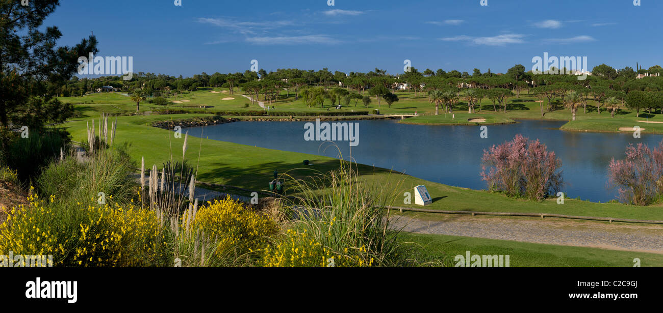 Le Portugal, l'Algarve, Pinheiros Altos golf course, 17ème trou Banque D'Images