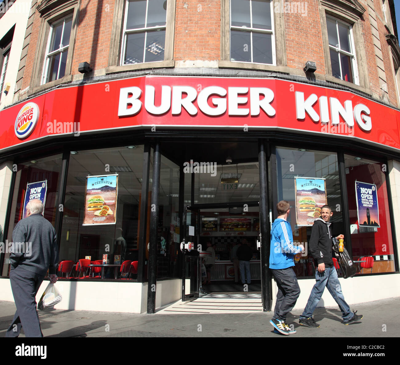 Restaurant burger king nottingham Banque de photographies et d’images à