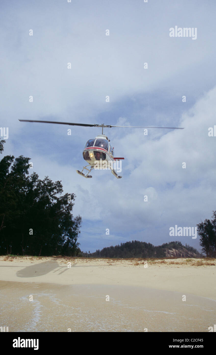 Transport North Island Seychelles Banque D'Images