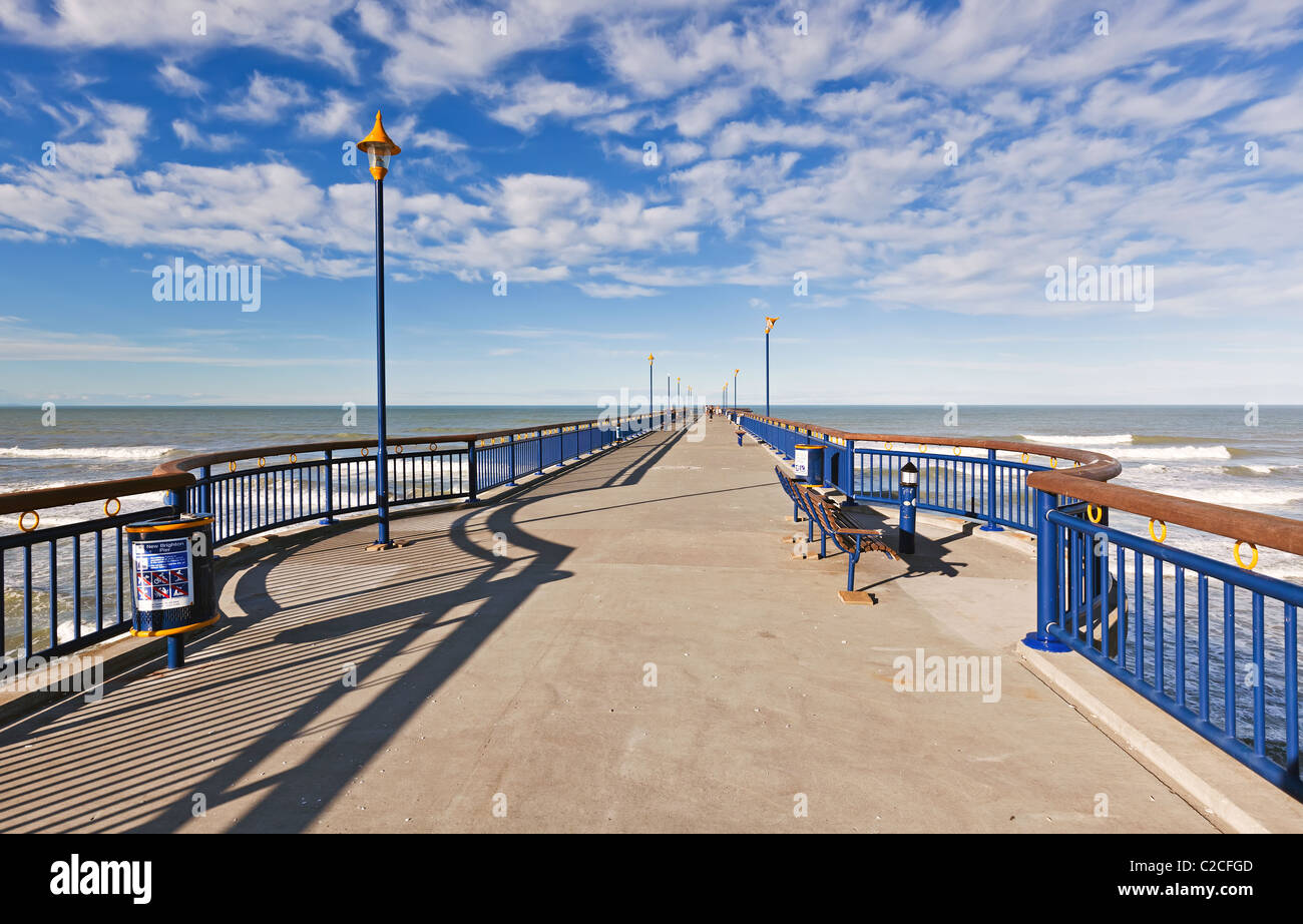 New Brighton Pier Christchurch Nouvelle Zélande Banque D'Images
