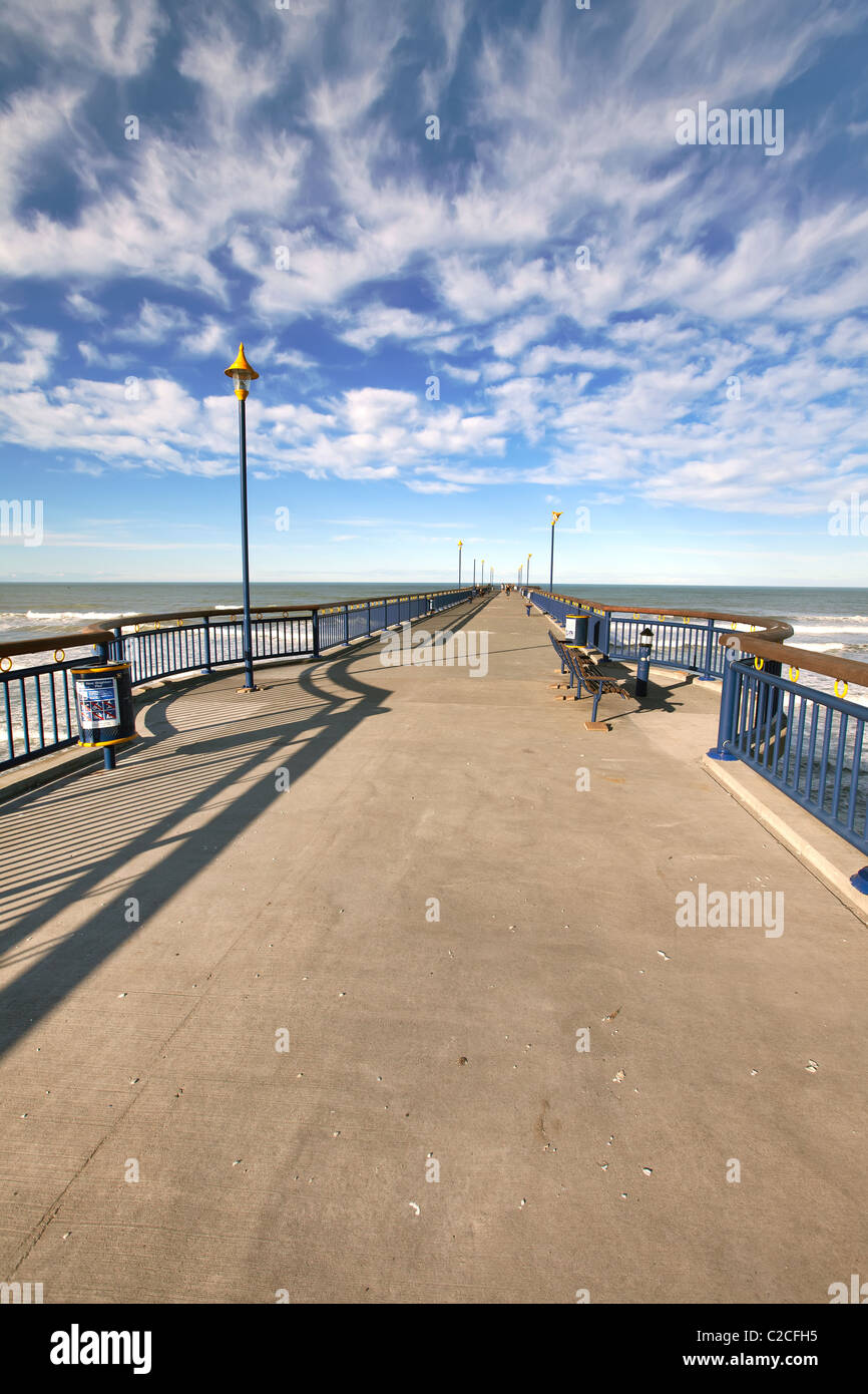 New Brighton Pier Christchurch Nouvelle Zélande Banque D'Images