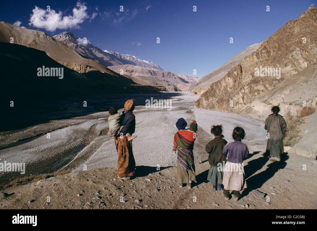 Près de Jomsom Himalaya Népal Banque D'Images