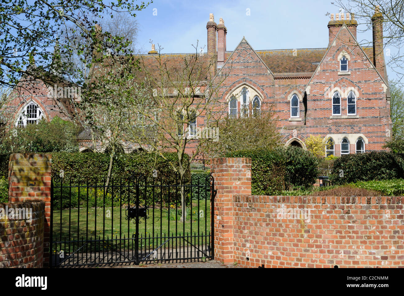 L'ancien bâtiment de l'école de grammaire à Sudbury, Suffolk, Angleterre. Banque D'Images